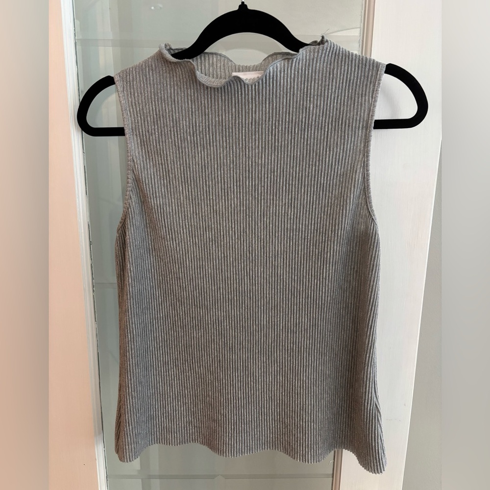 Anthropologie Metallic Tank